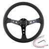 Modificação do carro universal PU volante côncavo jogo Kart 14 polegadas 350mm corrida ATV volante
