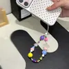 Muñeca Linda de Dibujos Animados Cadena de Mano Colgante Cadena para Teléfono Móvil Cámara CCD Cadena de Bolsa con Cuentas Colgante