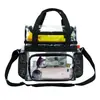 Bolsa de Almuerzo de PVC Correa para el Hombro Plástico Impermeable Bolso de Mano Bolsa de Almuerzo Transparente Bolso Cruzado