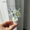 Zibo Vidro Buquê Pequeno Artesanal Vidraria Dia das Mães Dia da Mulher Dia dos Professores Dia da Deusa Buquê de Flores Artificiais