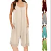 Transfronterizo Primavera/Verano 2024 Transfronterizo Europeo y Americano AliExpress Nuevo Casual Suelto Sin Mangas Empalmado Espalda Cinco