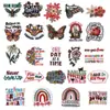 Patches Bordados Estilo Boêmio Exclusivos Transfronteiriços DIY Venda Quente Texto Motivacional Floral Patches Prontos para Jaqueta