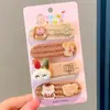 Adesivos de Franja com Velcro Mágico Estilo Ins para Meninas, Acessórios de Cabelo Cor de Café para Testa de Bebê, Presilhas Fofas