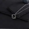 Colgante de planeta acero inoxidable collar de Saturno para hombre y mujer cadena simple para suéter personalidad diseño de nicho accesorios fabricantes venta al por mayor