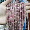 Cuentas Cuadradas Naturales Cristal Ágata Piedra Cuentas Sueltas Cuadrado de Ángulo Recto Cuentas Cubo de Azúcar Accesorios para Joyería DIY