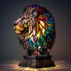 Adornos de resina de la nueva serie de perros transfronterizos, luz nocturna LED, arte, estatua de animal, decoración creativa para el hogar, escritorio