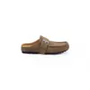 Sandalias casuales tipo Birkenstock con suela gruesa de 3 cm, estilo 'Grape Mom' ~ Sin cordones, con tira de hebilla metálica para mujer