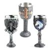 Copa de vino de calavera resina calavera regalo de Halloween juego correcto decoración del hogar manualidades de calavera
