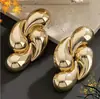 Brincos Exagerados Retrô Europeus e Americanos Design Cruzado Gota Vírgula Brincos Exagerados de Alto Padrão Brincos Geométricos