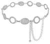 Cadena de Cintura Metálica Bohemia Transfronteriza Europea y Americana para Mujer, Cadena Decorativa de Cintura Versátil Vintage para Vestido, En Stock al por Mayor