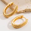 Pendientes Dongdaemun de estilo coreano para mujer, elegantes y populares, con incrustaciones de cobre y circonita, de alta gama, para otoño e invierno.