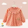 Bata infantil, babador de bebê para comer, avental, estilo princesa para menina, impermeável e resistente a manchas, moderno para outono e inverno, vestir ao contrário para bebês e crianças pequenas