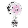 Pulseira Panjia feminina flor de amor rosa pétalas de magnólia contas de vidro contas soltas contas acessórios DIY atacado