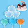 Diy silicone bolo de cozimento série de frutas maçã banana uva Chocolate Cheese Lollipop molde de silicone