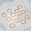 Acessórios para Bagagem Banho de Ouro Real 14K Fivela de Metal Argola de Mola Anel de Bolsa Fivela Gancho Acessórios para Chaveiro