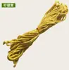 Corda de algodão colorida de 3-4 mm para acessórios de pulseira DIY, corda de algodão fiada no núcleo artesanal, corda para tapeçaria e fio de algodão para amarração