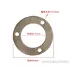 Tubo Redondo de Aço Inoxidável Espessado Placa de Flange Fixa Coluna de Corrimão de Guarda-Corpo de Escada Base de Pé Fixa com Placa Inferior Redonda