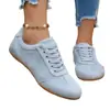 Zapatos de Mujer de Talla Grande Estilo Europeo y Americano Nuevos para la Primavera 2026, Zapatos Casuales Planos Ligeros y Cómodos, Zapatos de Mujer Versátiles con Cordones