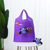 Bolsa de Compras Plegable Ecológica con Estampado de Cachorro de Dibujos Animados Animal Creativo Bolso tipo Bandolera para Supermercado Bolsa de Compras Se Puede Imprimir Logo