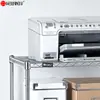 Estantería de tres niveles para almacenamiento de comercio electrónico transfronterizo, estante de suelo para dormitorio, estudio, snacks, revistas, papelería