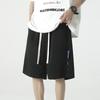 Shorts de Marca da Moda Masculino Verão Estilo Americano Tendência Casual Soltos Versáteis Populares Estilo Hong Kong Calças Esportivas Estilo Coreano Calças Retas