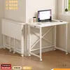 Mesa Plegable, Escritorio Móvil, Escritorio para Computadora en Casa, Mesita de Noche para Espacio de Dormitorio, Mesa de Estudio Simple, Escritorio de Trabajo