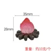 Yqt Mini Cena Natal Pequeno Animal Resina DIY Acessórios Enfeites de Mesa Árvore de Natal Mini Comida Conjunto de Brinquedos