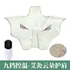 Aquecedor de Ombro e Pescoço com Sal Marinho Aquecido Elétrico, Bolsa de Compressa Quente Herbal com Moxa, Bolsa Terapêutica Específica para a Coluna Cervical, Xale de Compressa Quente com Sal Marinho