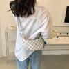 Bolsa Francesa Design Nicho Feminino 2022 Nova Textura Elegante Saco Peito Saco Casual Crossbody Bag