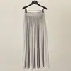 Falda Larga Casual Estilo Fone, Nuevo Modelo Primavera, Cintura Elástica Versátil, Falda Amplia de Corte A 59009