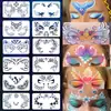 Plantilla de Stencil Popular de Venta Caliente Transfronteriza para Pintura Facial Infantil DIY, Adecuada para Maquillaje de Escenario y Pintura Facial Alrededor de los Ojos