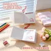 Mini Caderno Hello Kitty com Capa Plástica, Portátil e Fofo, Pautado com Ilustrações, Planejador Estudantil, Mini Caderno com Pingente