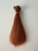 Peruca de algodão para boneca bjd/sd Yale, fileira de cabelo de seda de alta temperatura, cabelo liso, altura 15cm, largura 1 metro, DIY