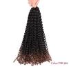 Cross-border venda quente cabelo de fibra química 18 polegadas Passion twist Africano trança suja cabelo crochê trança suja tranças de fibra química cabelo