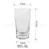 Copo de Cerveja de Vidro Transparente Copo de Pint de Grande Capacidade Copo de Boca Larga Copo de Bebida Doméstico Copo de Suco Copo de Água Copo de Leite