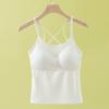 Camisola Explosiva de Verano a Rayas para Mujer, para Usar Debajo o Encima, Paramaria, Adelgazante, Sin Marcas, Cruzada en la Espalda para Belleza