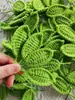 Folhas de Lã Crochê Prontas, Produtos Acabados, Cabaças, Receptáculos de Girassol, Cravos, Lírio-do-Vale, Tulipas, Miosótis