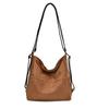 Mochila de Piel Nobuck Otoño e Invierno para Mujer 2025 Nueva de Moda Retro Versátil Gran Capacidad Ropa de Trabajo Bolso Tote Multiusos