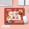 Mouse Pad Desenho Ano Novo Cavalo Rato Fofo Bênçãos Boa Sorte Chega Tapete de Mesa Espessado Office Mouse Pad para Computador