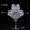 Adereços de Casamento Suporte de Flor de Gelo de Cristal Decoração da Mesa Principal Suporte de Flores para Mesa do Salão de Casamento Vaso Europeu Ornamentos de Ferro