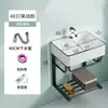 Lavabo Simple de Pared para Apartamento Pequeño de un Solo Seno para Baño Hogareño Mini Lavabo Pequeño Lavabo de Cerámica con Soporte