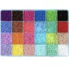24 Compartimentos Miçangas de Arroz Cor Macaron Pacote de Materiais Artesanal DIY Fazendo Pulseira Colar Acessórios de Joias Conjunto Combinado