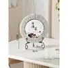 Soporte para platos, adorno decorativo de arte en hierro para colgar platos, multifuncional para encimera del hogar, base para marco de fotos de sala de estar, estante para exhibición de pasteles de té