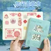 Caderno de Viagem Comemorativo com Cartão Perfurado Oco com Ímã de Geladeira Selo Magnético Caderno B6 Personalizado Cidade Criativa