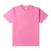 Camiseta Pesada de Cuello Redondo para Hombre de 250g, Algodón Puro, Color Sólido, Camiseta Publicitaria de Manga Corta para Hombre, Uniforme de Grupo, Logo Impreso Personalizado