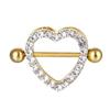 Anillo de pezón con forma de corazón y flor de mariposa transfronterizo de Europa y Estados Unidos, conjunto de 8 piezas sexy, anillo de pezón, juego de perforación de acero inoxidable