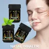Tubo de Oito Ervas Tailandês Original Anti-Sonolência e Anti-Enjoo de Movimento Inalação Nasal Tanque de Óleo Refrescante com Embalagem Totalmente em Inglês Frasco de Óleo Essencial Natural de Hortelã-Pimenta