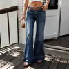 AliExpress 2026 Otoño Ropa Europea y Americana para Mujer Jeans de Mezclilla Moda Sencilla Pierna Recta Jeans de Micro Campana Versátiles Adelgazantes