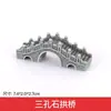 Reino del Cangrejo Modelo de Mesa de Arena Arquitectónica Materiales Paisajismo de Jardín al Aire Libre Puente Pequeño Puente de Madera Puente de Tablones Puente de Piedra Puente de Arco