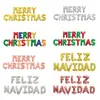 Globo de película de aluminio de 16 pulgadas con letras de Feliz Navidad Feliz Navidad, set de decoración para fiesta de Navidad